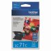 Brother Inkjet Cartridge, LC71CS, Cyan