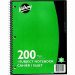 Hilroy 1 Subject Notebook, 3-hole Punched, 10-1/2" x 8", 200 pages, Blue