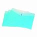 VLB 2 Pocket Poly Frosted Envelopes, Blueberry