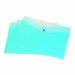 VLB 2 Pocket Poly Frosted Envelopes, Blueberry