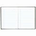 Blueline Notebook With Tabs, Black