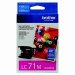 Brother Inkjet Cartridge, LC71MS, Magenta