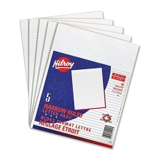 Hilroy White Bond Figuring Pad, 8 1/2" x 11" 