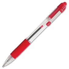 Zebra Z-Grip Retractable Pen, Red