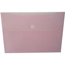 Winnable Two Pocket Poly Envelope, Pink