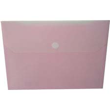 Winnable Two Pocket Poly Envelope, Pink