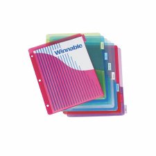 Winnable Slant Binder Pockets, 8 Tab