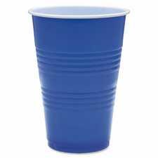 Genuine Joe Plastic Party Cup, Blue