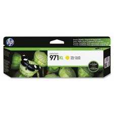 HP 971XL Inkjet Cartridge, CN628AM, Yellow