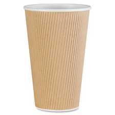 Genuine Joe Ripple Hot Cup, 16 oz