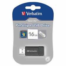 Verbatim Pinstripe USB Drive, 16GB