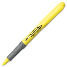 Bic Brite Liner Pocket Grip, Yellow