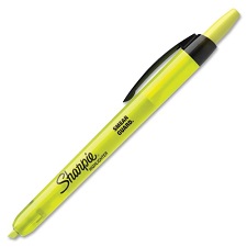 Sharpie Retractable Highlighter, Yellow