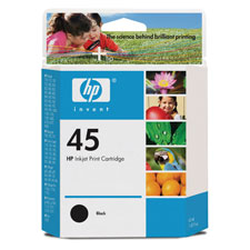 HP 45-Inkjet Cartridge, 51645A, Black