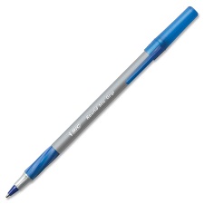 Bic Round Stic Grip Ultra, Fine Blue