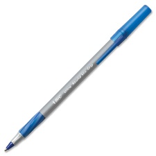 Bic Round Stic Grip , Medium Blue