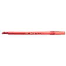 BIC Round Stick Ballpoint Pen, Red