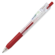 Zebra Sarasa Eco Gel Retractable Pen, Red