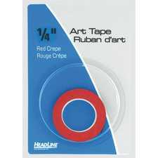 Headline Graphic Art Tape ,1/4", Red