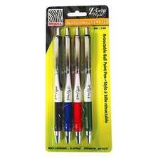 Zebra Z-Grip Z-Flight Retractable Ball Point Pens 