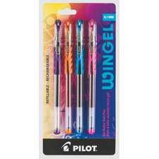 Pilot Wingel Gel Pen, 0.7mm, Assorted Colours