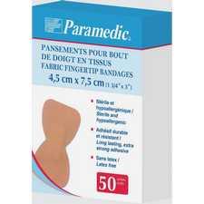 Paramedic Fabric Bandages, Fingertip 