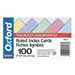 Oxford Coloured Index Cards, 3" x 5", Assorted