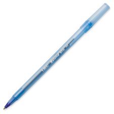 BIC Round Stick Ballpoint Pen, Blue