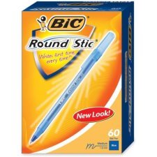 Bic Round Stic Ballpoint Pen, Blue