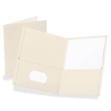 Twin Pocket Porfolio, White