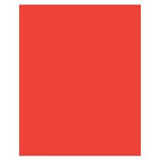Hilroy Flourescent Bristol Board, Orange