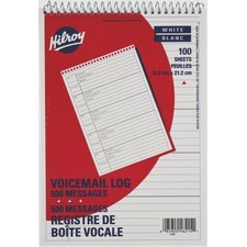 Hilroy Voicemail Log Book