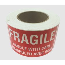 Peel and Stick Label Rolls, Fragile Handle w/ Care