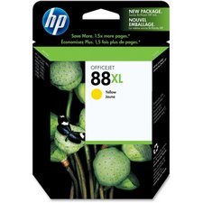 HP 88XL Inkjet Cartridge, C9393AC, Yellow