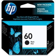 HP 60-Inkjet Cartridge, CC640WC, Black