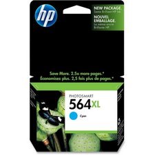 HP 564XL High Yield Cyan Ink Cartridge CB323WN