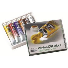Windsor & Newton Oil Paints, 6 tubes