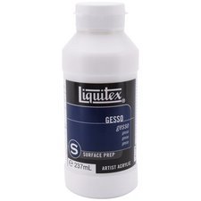 Liquitex Gesso Acrylic Medium, White, 237 mL