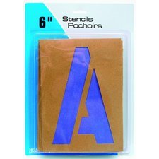 Paint & Lettering Stencils, 6" Capitals & Numerals