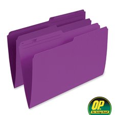 OP Brand Reversible File Folders, Legal Violet