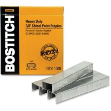 Stanley Bostitch Heavy Duty Staples, 3/8" Leg