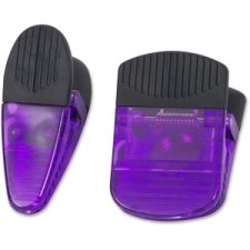 Merangue Jumbo Magnetic Clips, Purple