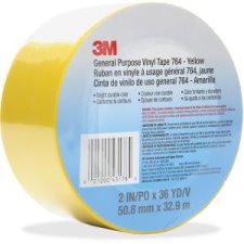 3M 764 Vinyl Tape, Yellow