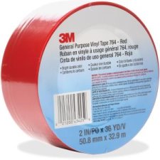 3M 764 Vinyl Tape, Red