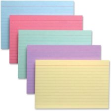 Oxford Coloured Index Cards, 4" x 6", Assorted