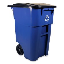 Rubbermaid Rollout Recycling Container With Lid