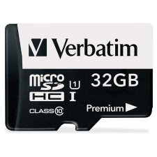 Verbatim microSDHC Cards with Adaptor, 32GB