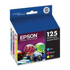 Epson 125 Inkjet Cartridge T125520-S 3 Colour