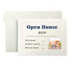 St James Overtures Traditional Embossed Reply Card