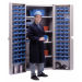 Deep Door Combination 84 Bin Cabinet w/ Bins, Blue